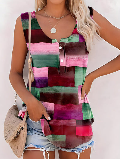 Aria™ - Tanktop Vintage Strip Shirt