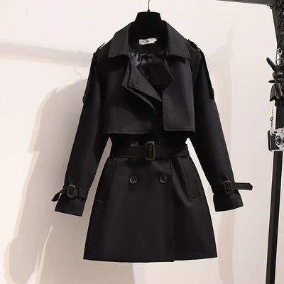 Tahlia™ - Stylish Double Breasted Loose Sleeve Trench Coat with Belt