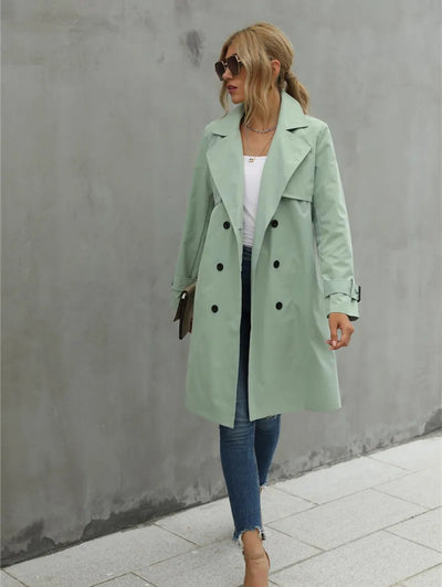 Sophie™ - Elegant Comfortable Lapel Neck Trench Coat