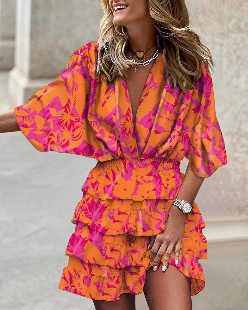 Freya™ - Stylish Print Dress