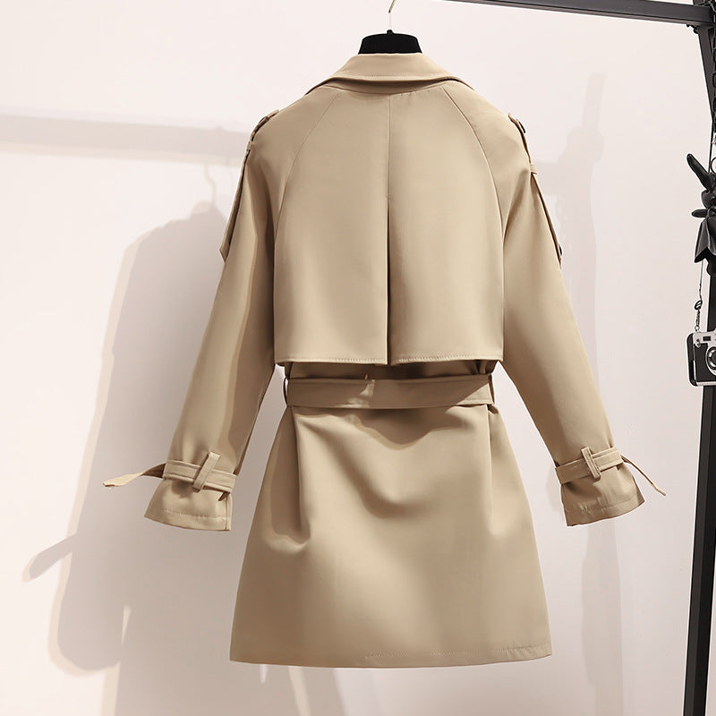 Tahlia™ - Stylish Double Breasted Loose Sleeve Trench Coat with Belt