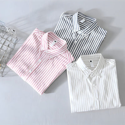 Ethan™ - Casual Striped Short Sleeve Shirt