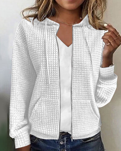 Stylish Leisure Jacket with Pockets