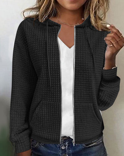 Stylish Leisure Jacket with Pockets