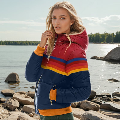 Roma™ - Retro stylish parka with faux fur hood