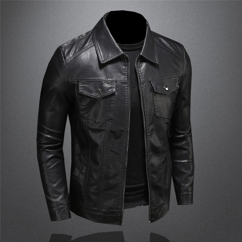 Pankraz™ - Classic comfortable leather jacket