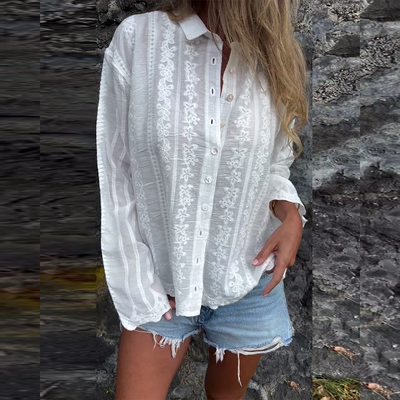 Sienna™ - Stylish Button-Up Polo Shirt