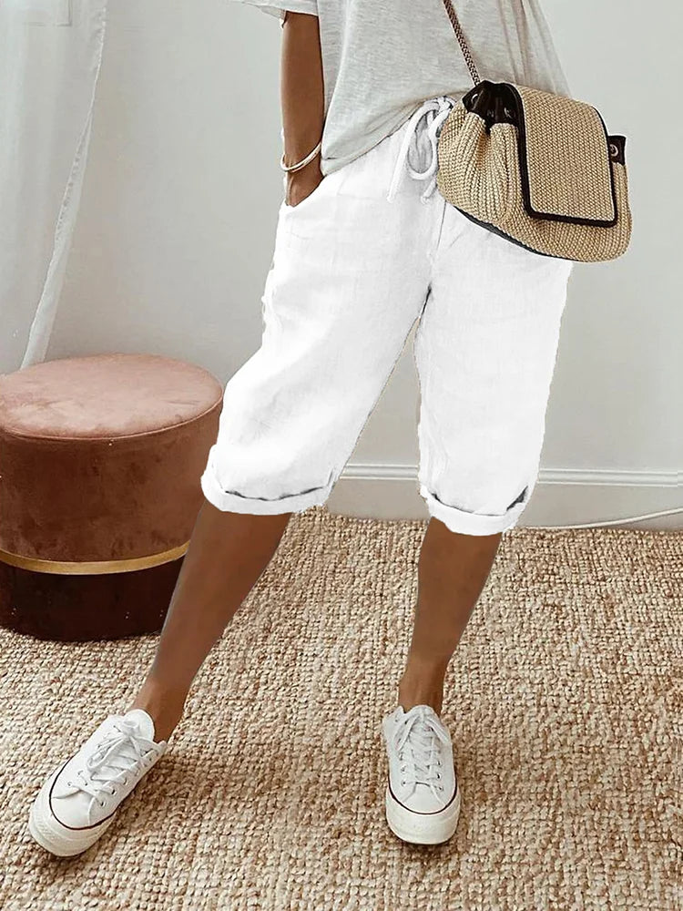 Freya™ - Cotton-Linen Women's Pants