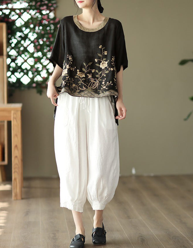 Scarlett™ - Stylish Embroidered Floral Tunic
