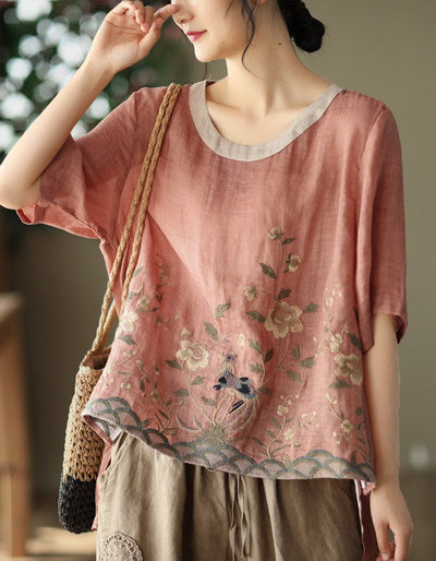 Scarlett™ - Stylish Embroidered Floral Tunic
