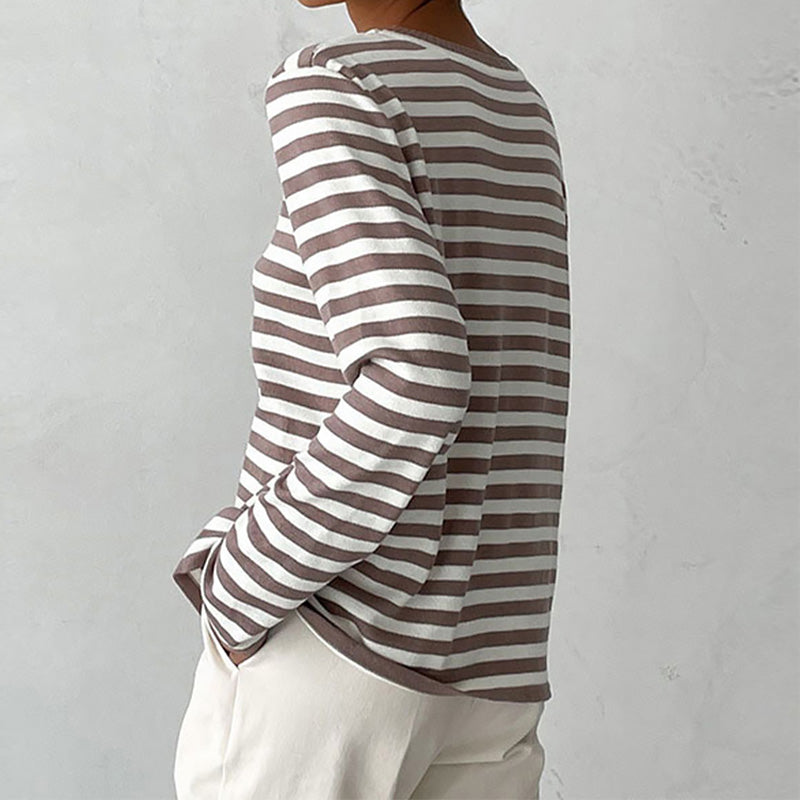 Isabella - Elegant Striped Shirt