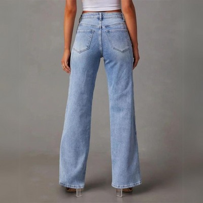 Eloise™ - High Waisted Wide Leg Jeans