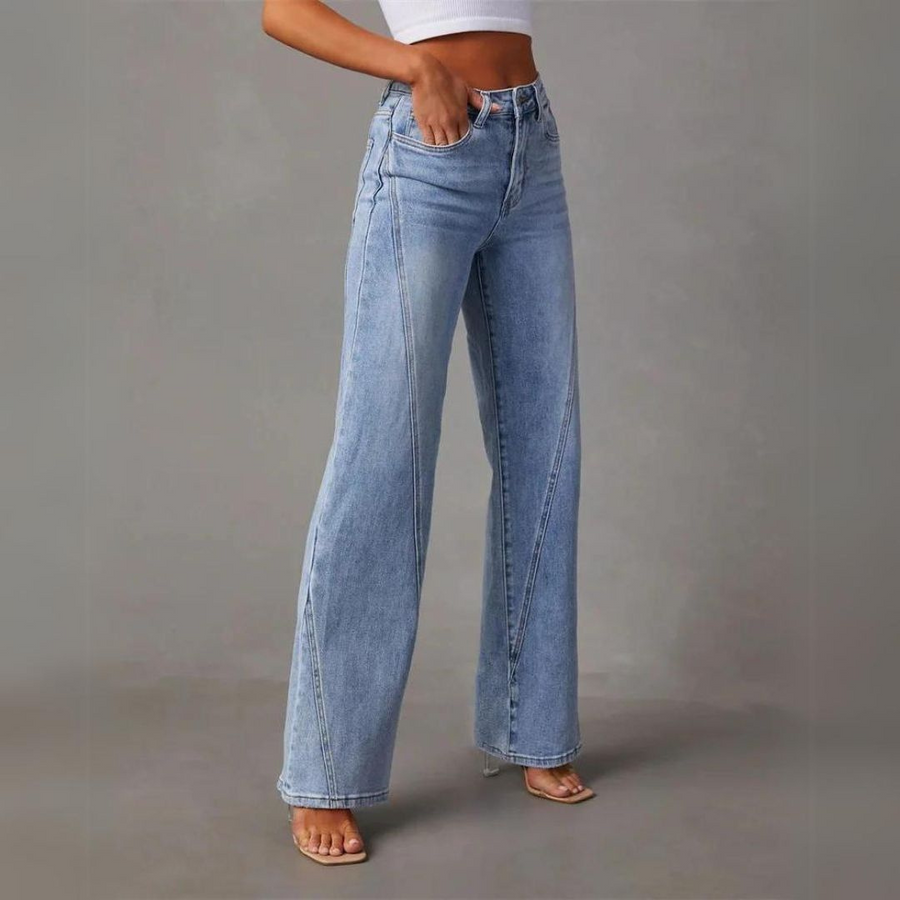 Eloise™ - High Waisted Wide Leg Jeans