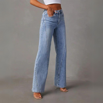 Eloise™ - High Waisted Wide Leg Jeans