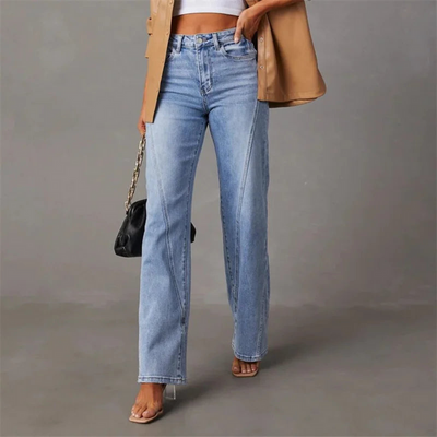 Eloise™ - High Waisted Wide Leg Jeans