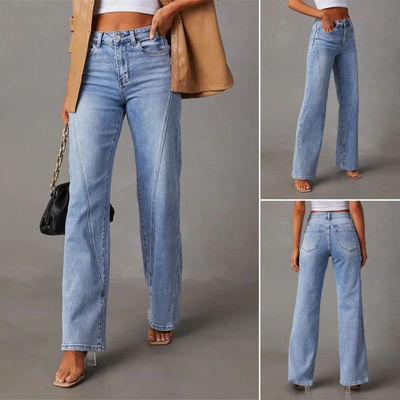 Eloise™ - High Waisted Wide Leg Jeans