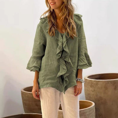 Ava™ - Casual Ruffle Blouse