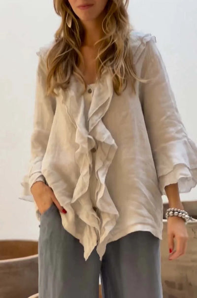 Ava™ - Casual Ruffle Blouse