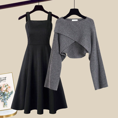 Freya™ - Stylish Dress And Cardigan Set