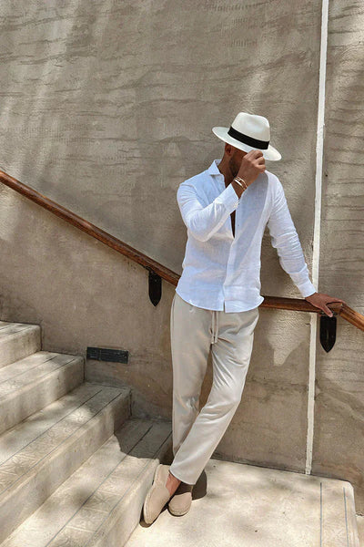 Roma™ - Stylish Linen Men's Shirt