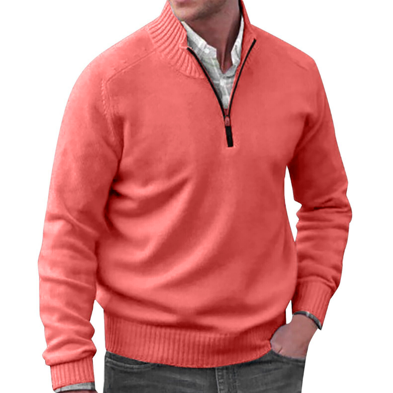 James™ - Stylish cashmere sweater with zipper