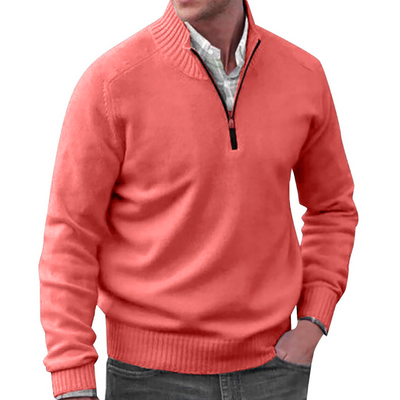 James™ - Stylish cashmere sweater with zipper