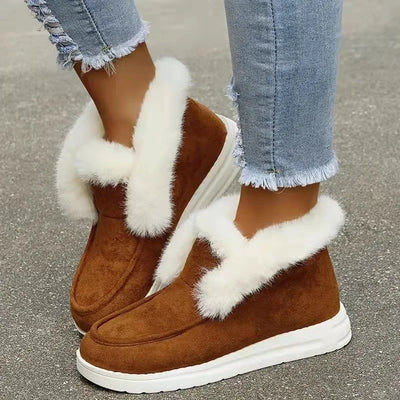 Mia™ - Comfortable warm plush fur snow boots