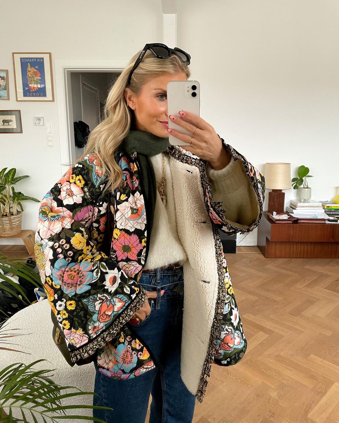 Colorful Stylish Ultra Soft Coat - With handmade details