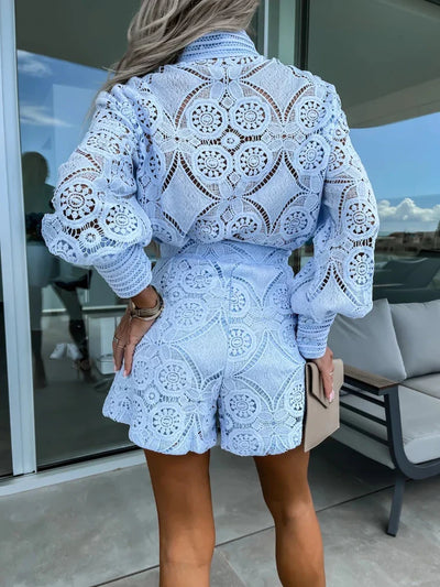Ivy™ -  Elegant Fashionable Lace Two-Piece Set