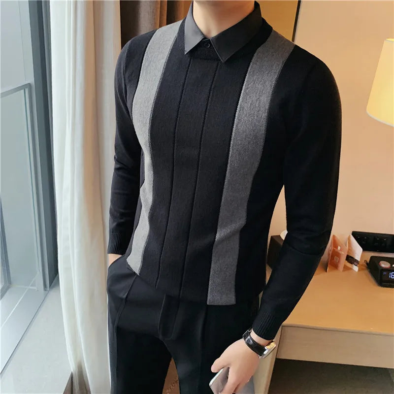 George™ - Classic Striped Knitted Sweater