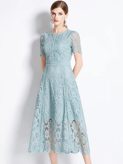 Eloise™ - Vintage Lace Hollow Out Dress