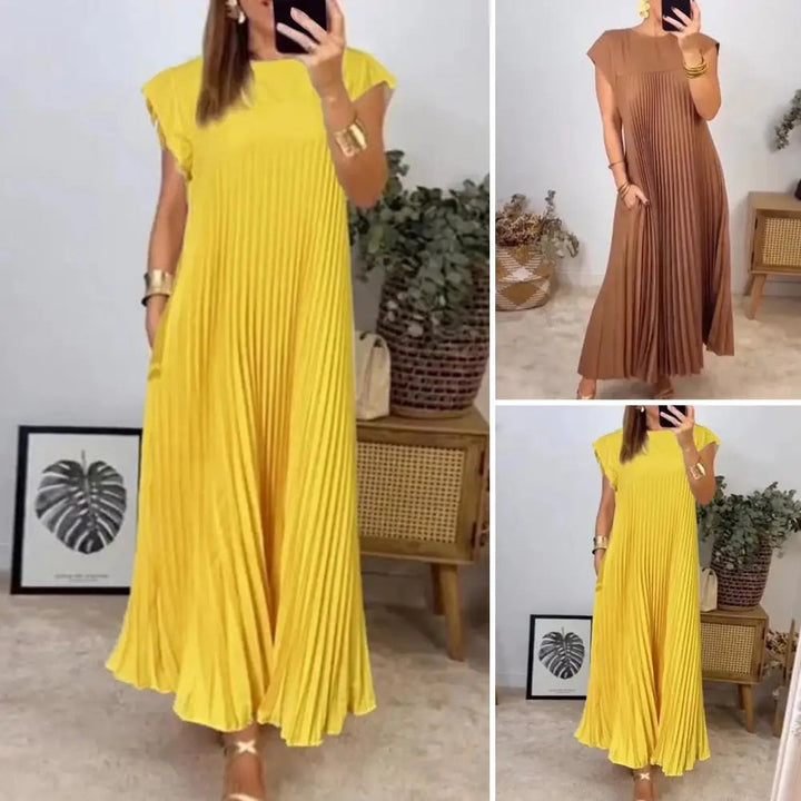 Mia™ - Elegant Pleated Summer Dress