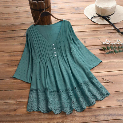 Scarlett™ - Vintage Casual Lace Shirt