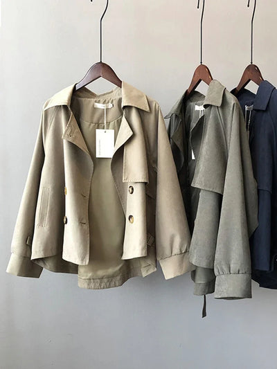 Eliza™ - Comfortable Oversized Double Breasted Trench Coat