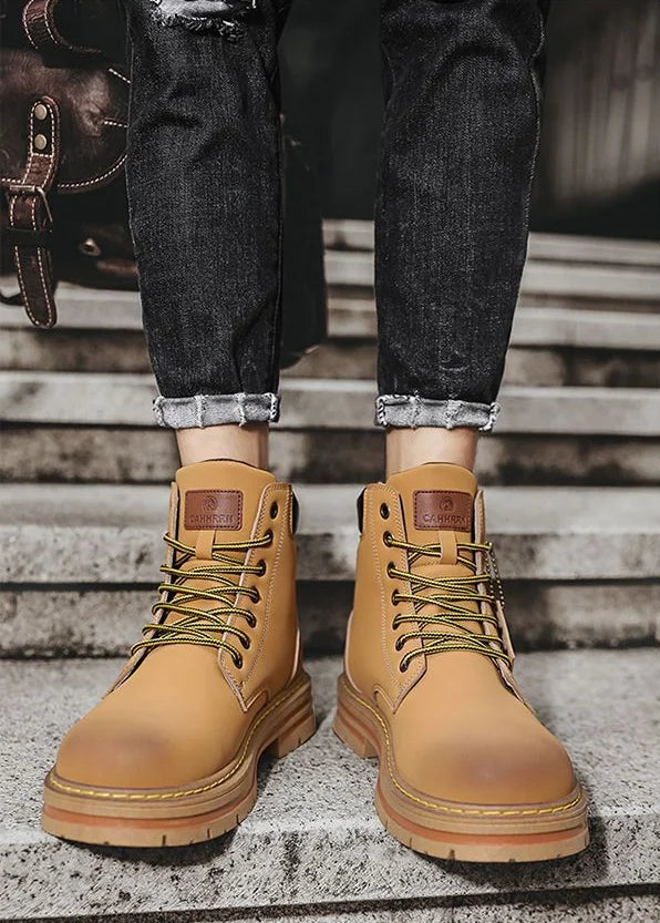 Ethan™ - Comfortable warm lace-up boots for men