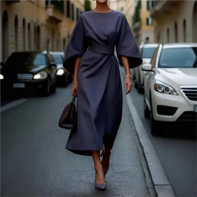 Sienna™ - Comfy Casual Round Neck Dress