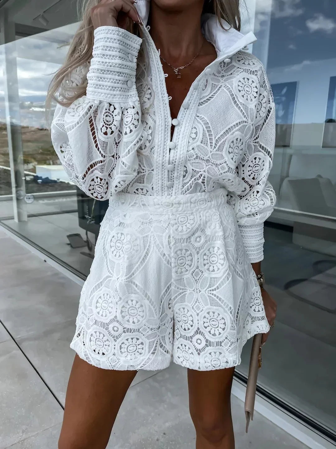 Ivy™ -  Elegant Fashionable Lace Two-Piece Set