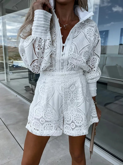 Ivy™ -  Elegant Fashionable Lace Two-Piece Set