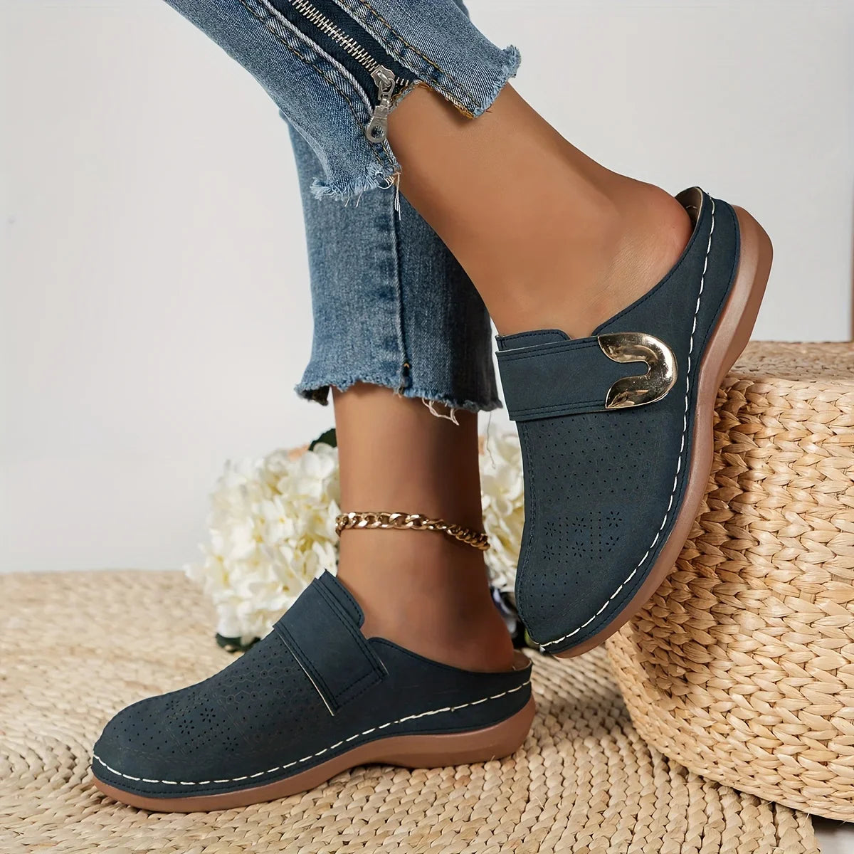 Mia™ - Chic Wedge Sandals