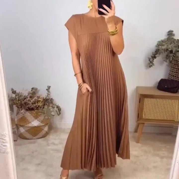 Mia™ - Elegant Pleated Summer Dress