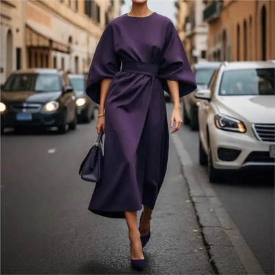 Sienna™ - Comfy Casual Round Neck Dress