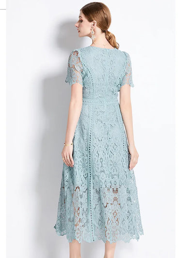 Eloise™ - Vintage Lace Hollow Out Dress