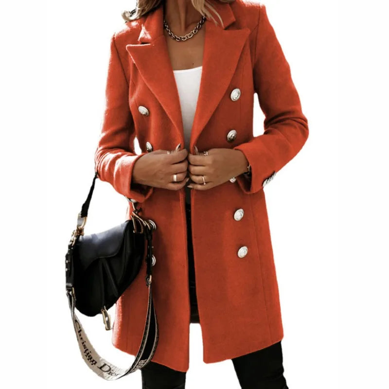 Ruby™ - Stylish Woolen Long Coat