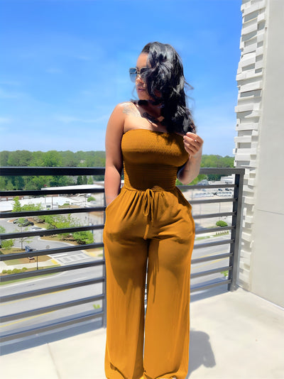 Georgia™ - Off Shoulder Comfortable Jumpsuit