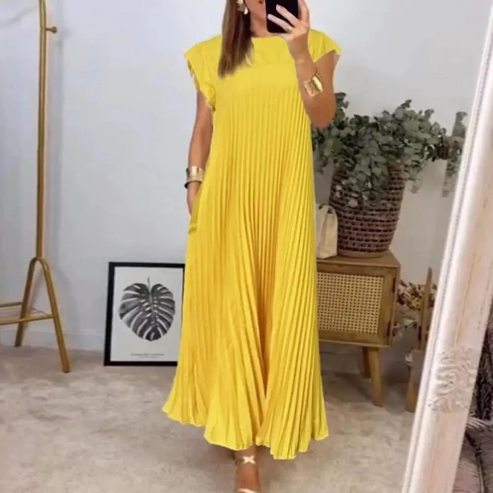 Mia™ - Elegant Pleated Summer Dress