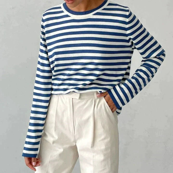 Isabella - Elegant Striped Shirt