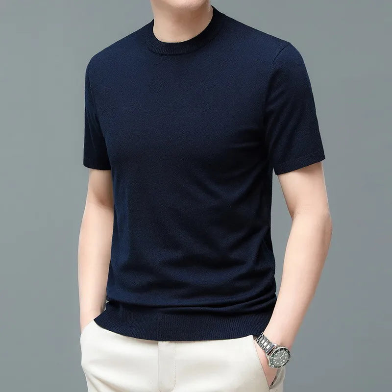 York™ - Stylish Cashmere Crew Neck T-Shirt