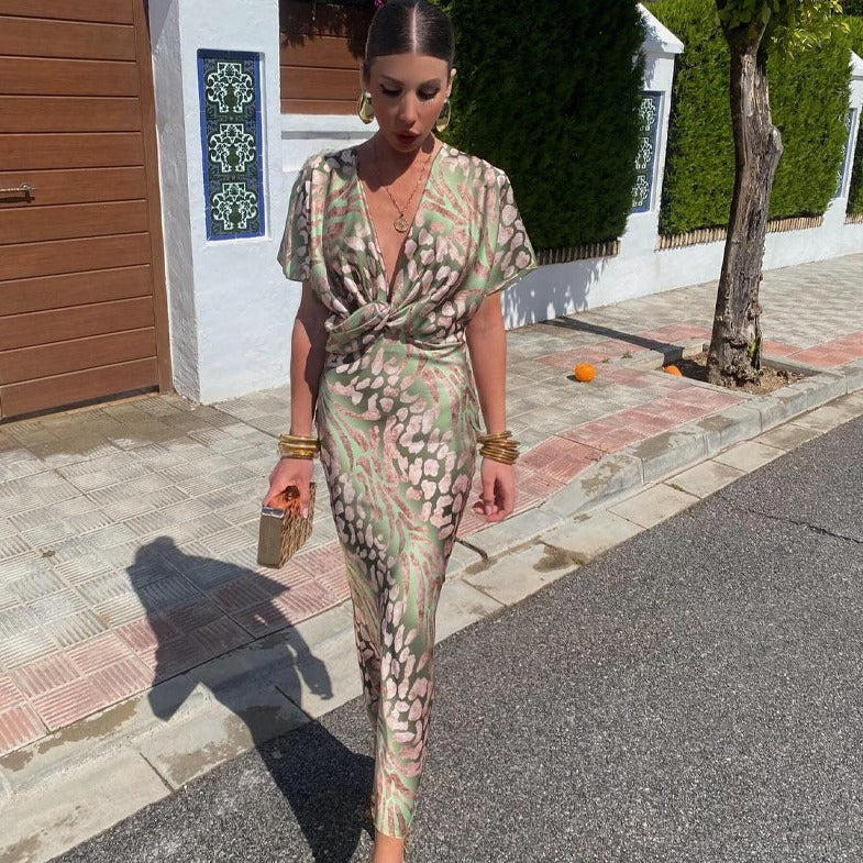 Georgia™ - V-Neck Maxi Dress