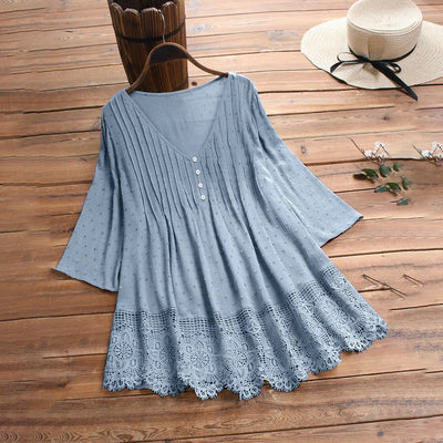 Scarlett™ - Vintage Casual Lace Shirt