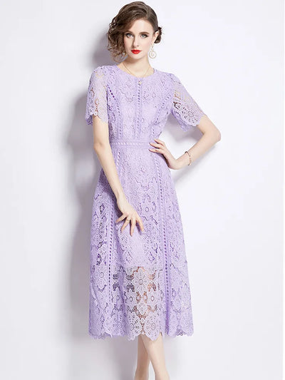 Eloise™ - Vintage Lace Hollow Out Dress
